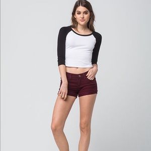 RSQ Burgundy Jean Shorts🦋