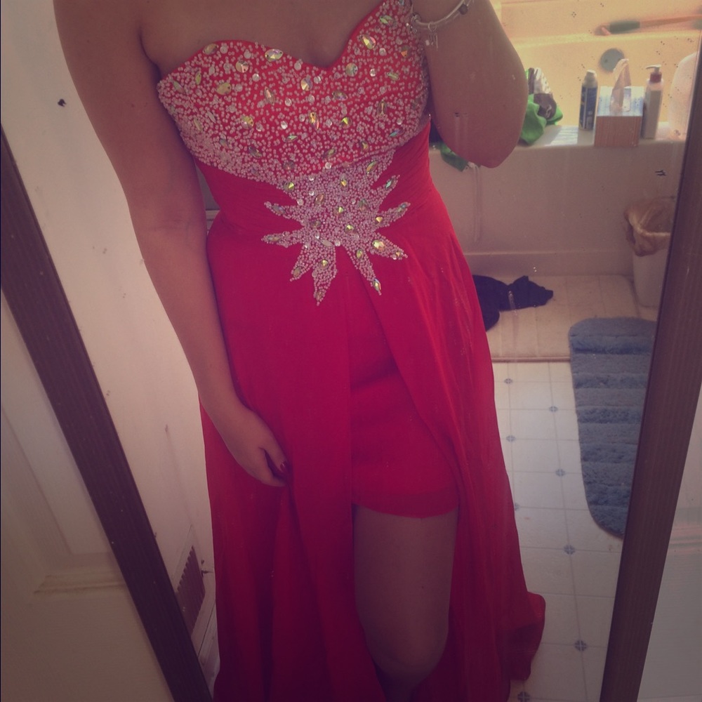 Gorgeous corset style prom dress ❤ worn once!