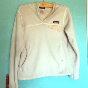 White Patagonia Retool with Hood