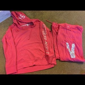 Victoria's Secret hoodie and pants