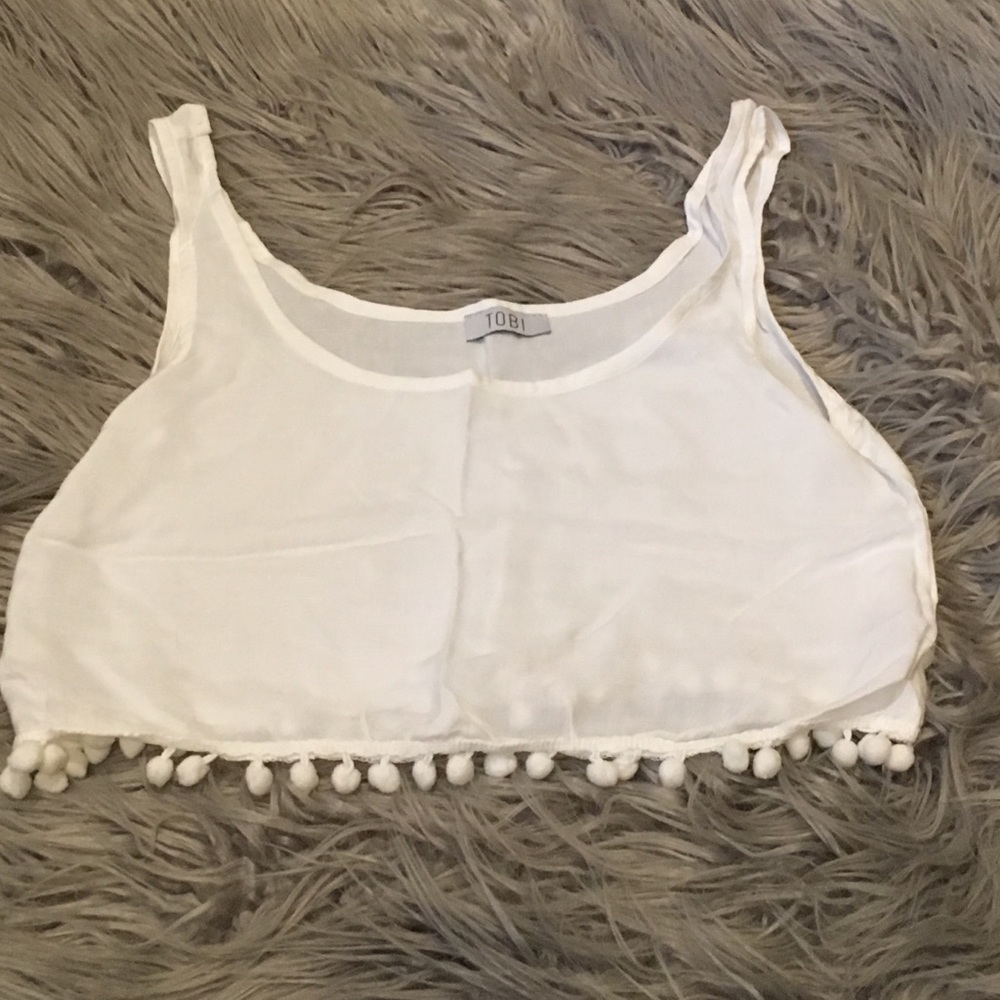 Tobi Pom-Pom crop top