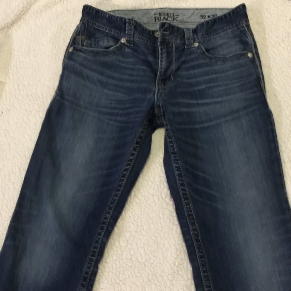 MENS BUCKLE BLACK jeans FIT 9 size 32*32