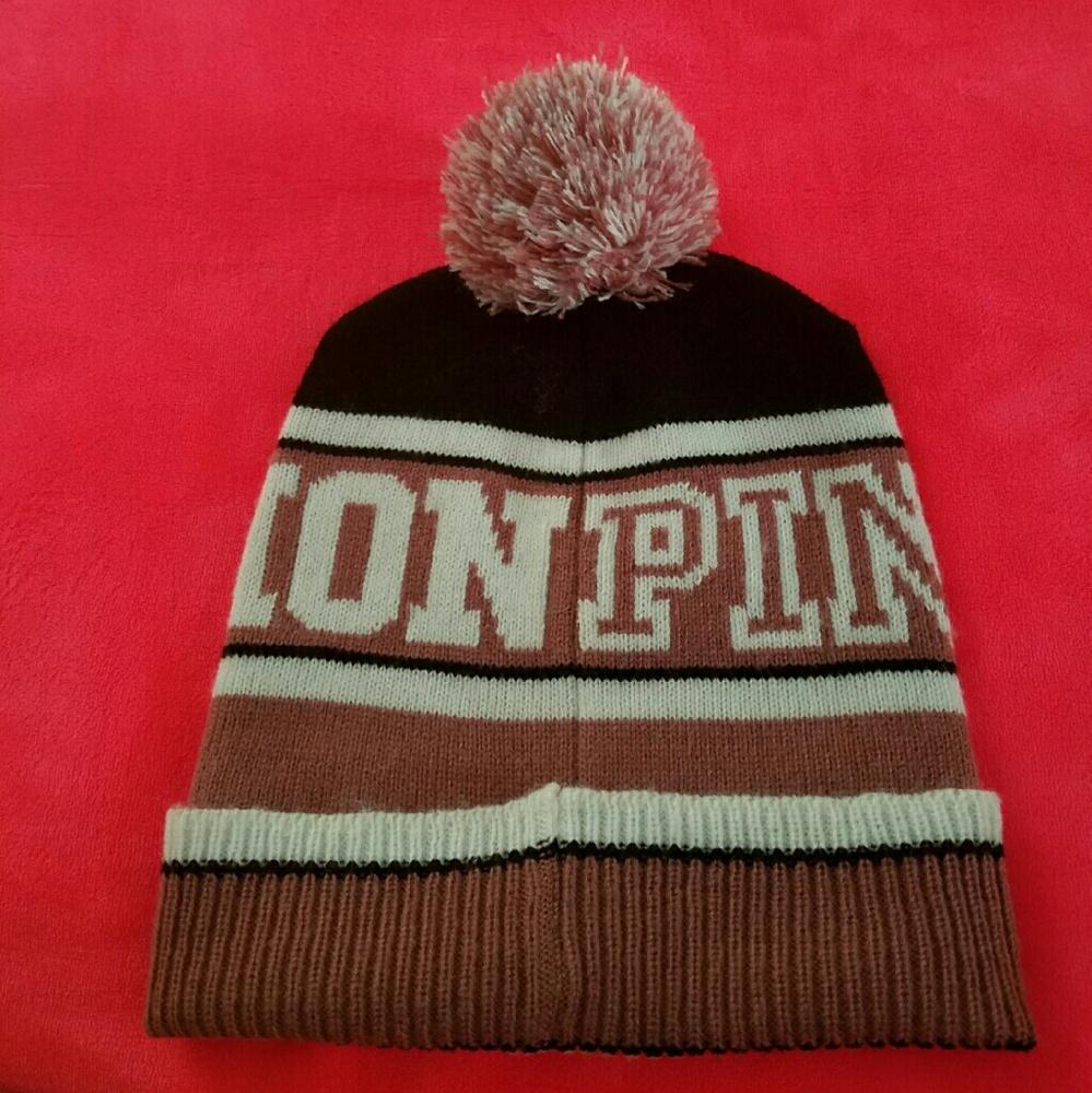 Pink VS beanie