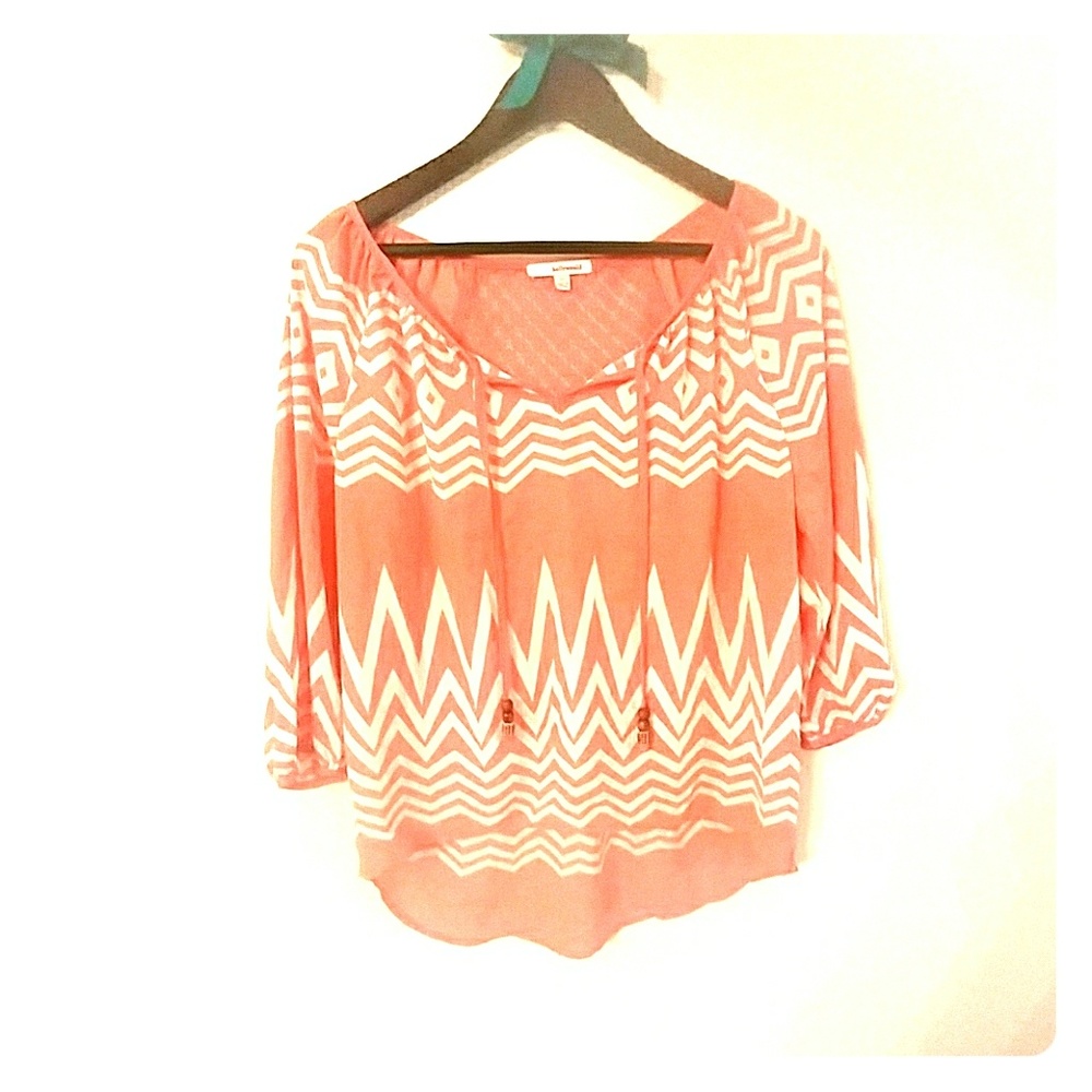 3/4 leng sleeve, chevron top