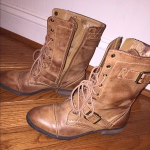 Sole society combat boots