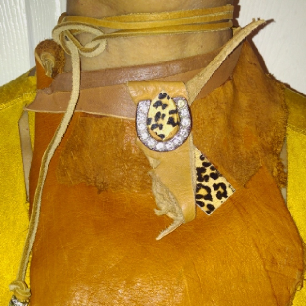 Leather bib