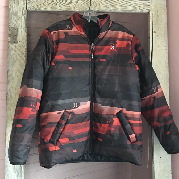 Hurley Reversible Puffer Coat NWOT Youth L - Picture 1 of 4