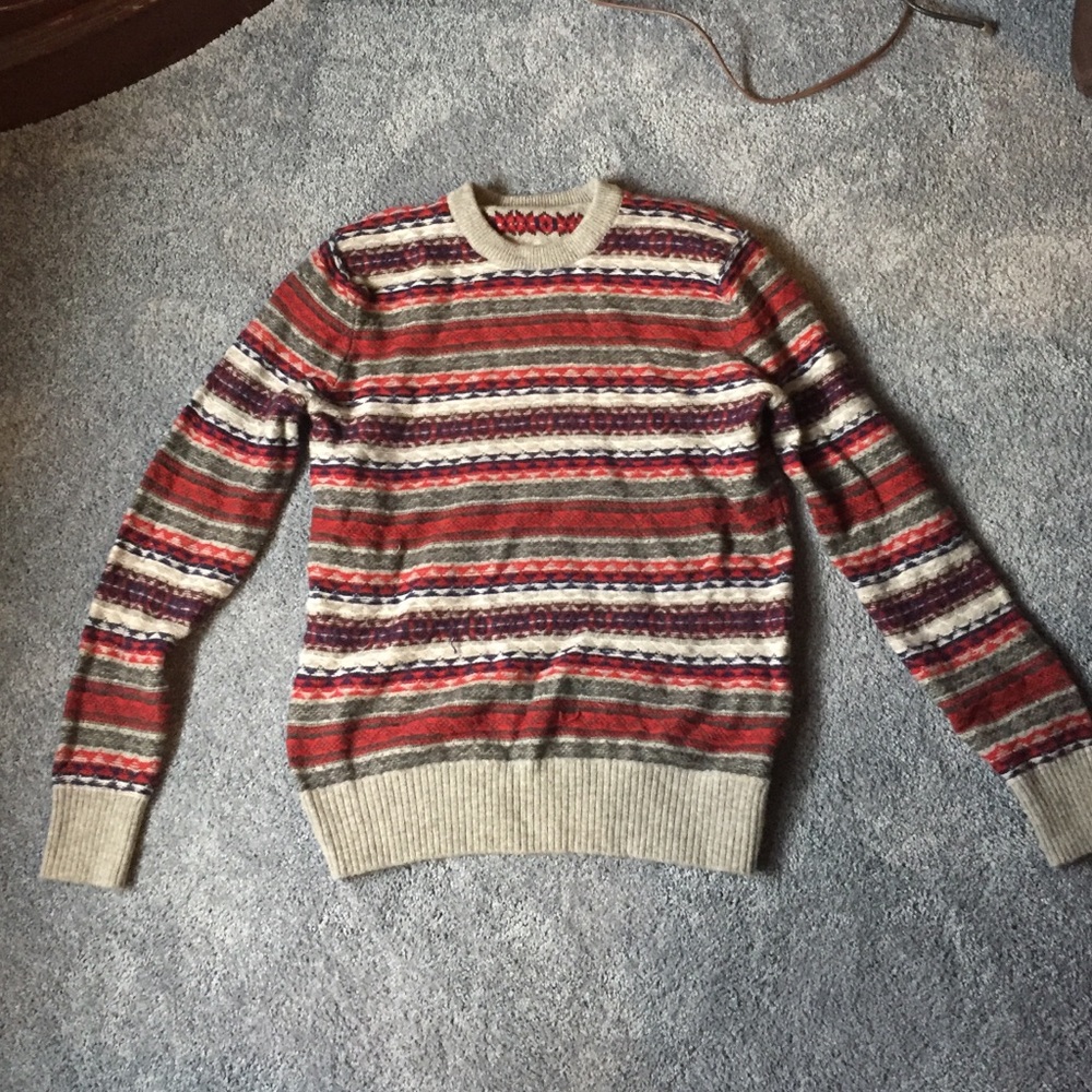 Wool sweater from Gap. Tribal design