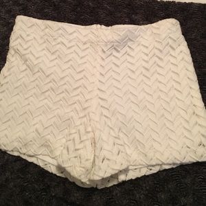 white crochet shorts