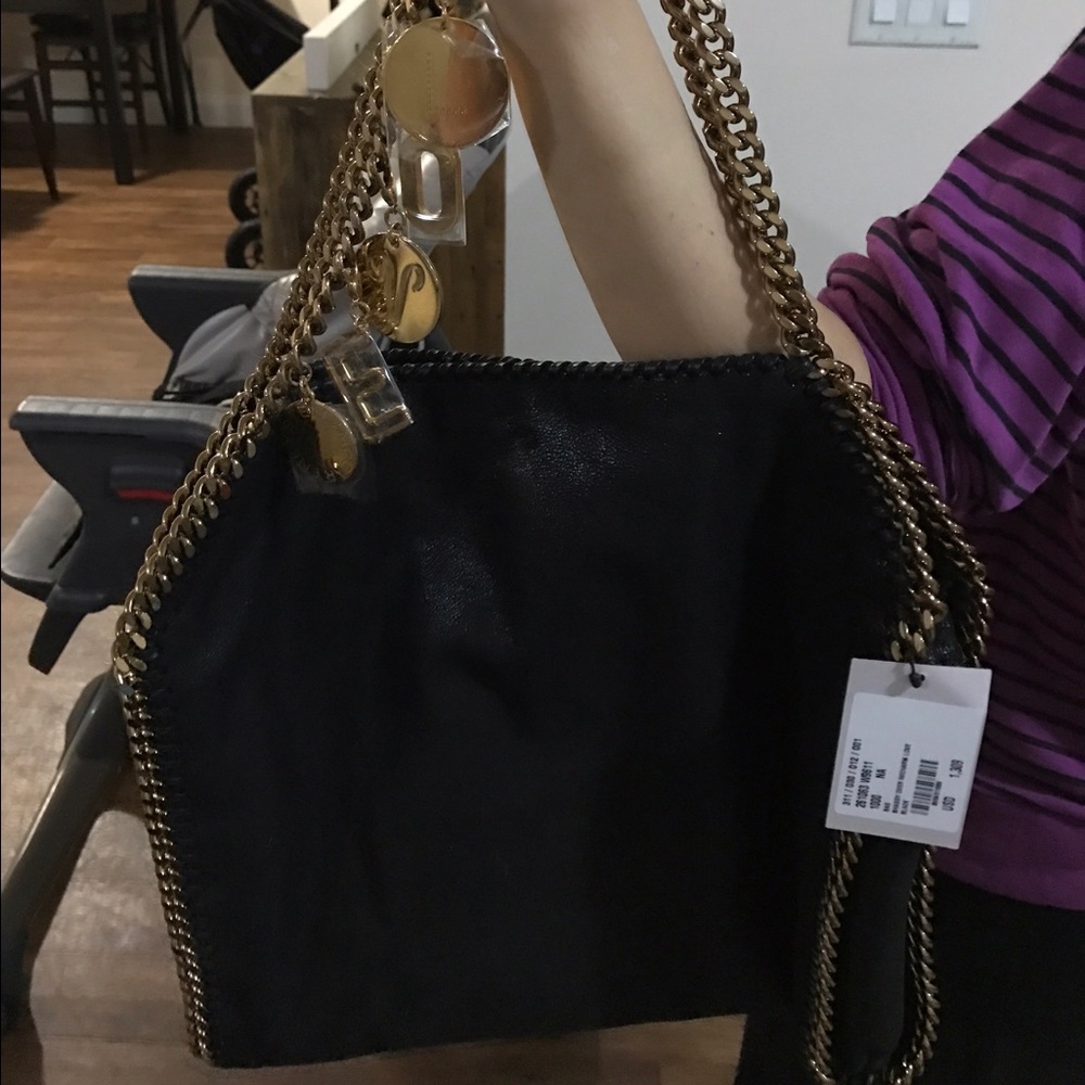 Stella McCartney black leather bag