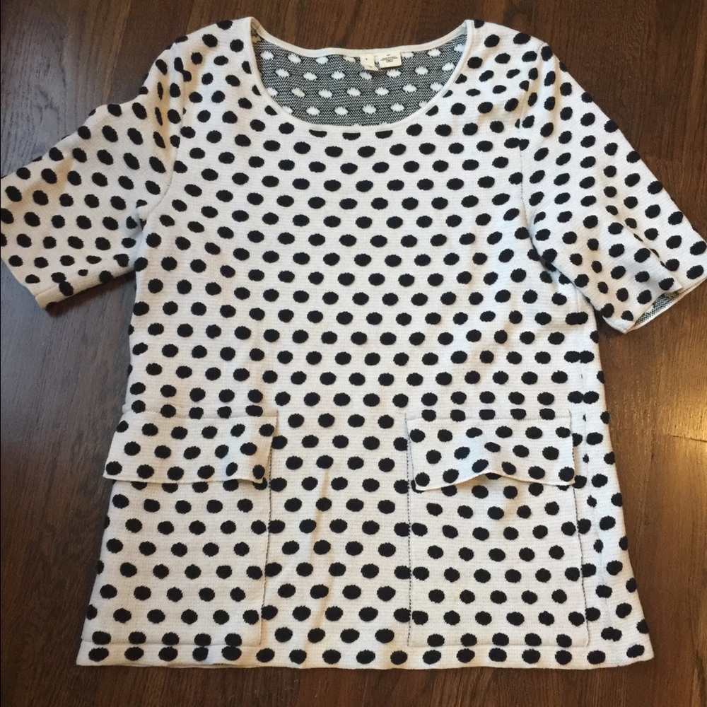 Adorable polka dotted top by Anthrpologie