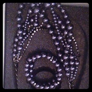 Chunky necklace & bracelet set