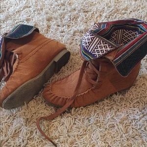 Aztec print Booties