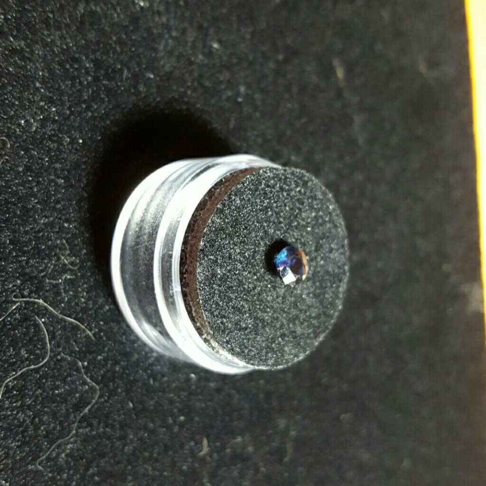 Natural Rare Round Cut Blue Sapphire  .65tcw