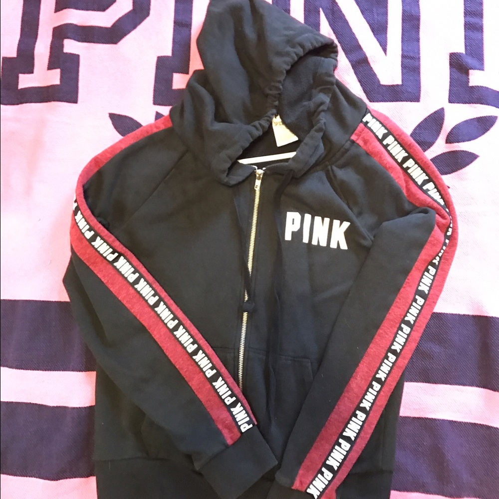 Can pink hoodie