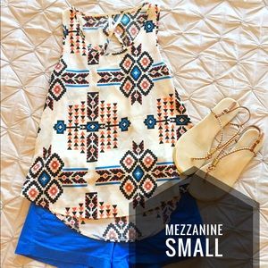 Mezzanine southwest print top