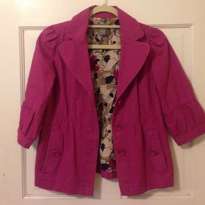 ANN TAYLOR Fuchsia Blazer
