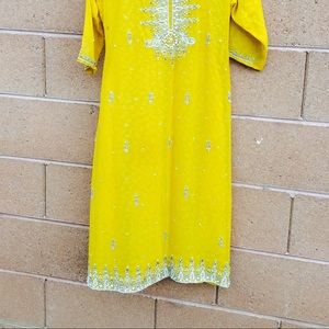 Yellow Pakistani Bollywood Indian Shalwar Kameez
