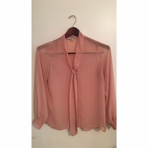 🍍Forever 21 - Long Sleeve Tie Shirt