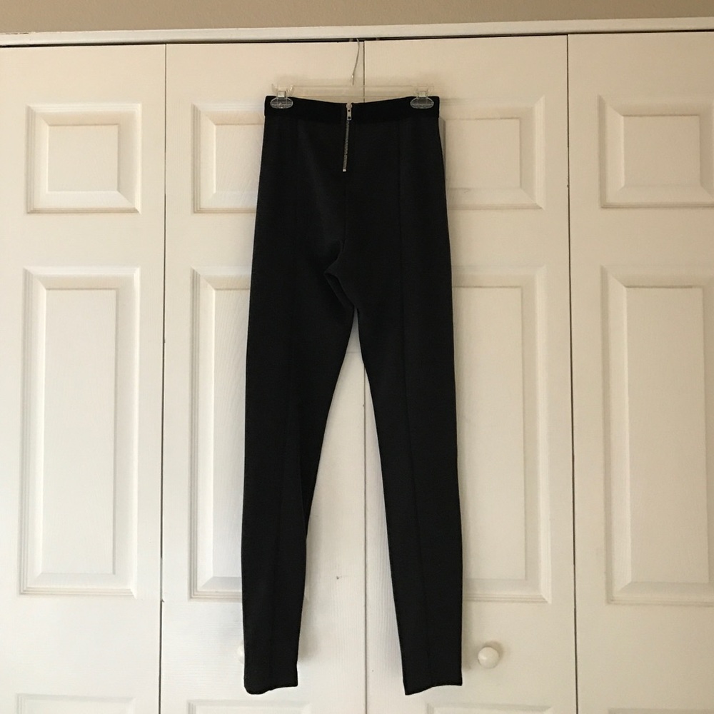 High waist zip leggings