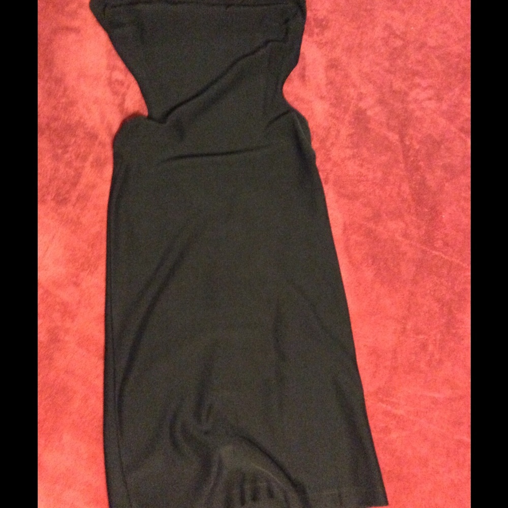 Arden B black cocktail dress, open back