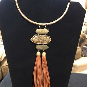 NWT Romance Statement Necklace with Tassels