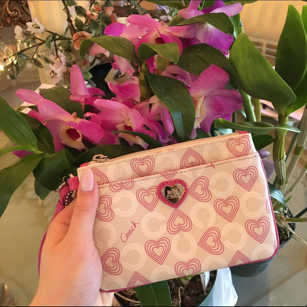 Heart Coach Clutch with Keychain
