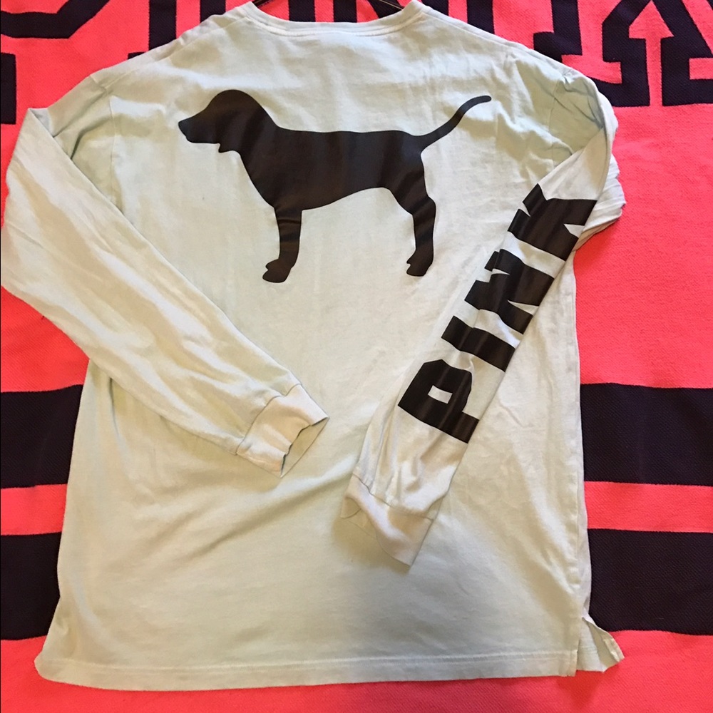 Vs pink long sleeve tee