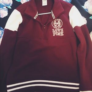 VS PINK Maroon Sweatshirt