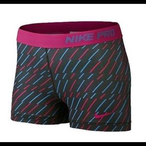 Women's Nike Pro Shorts Pink Purple XS