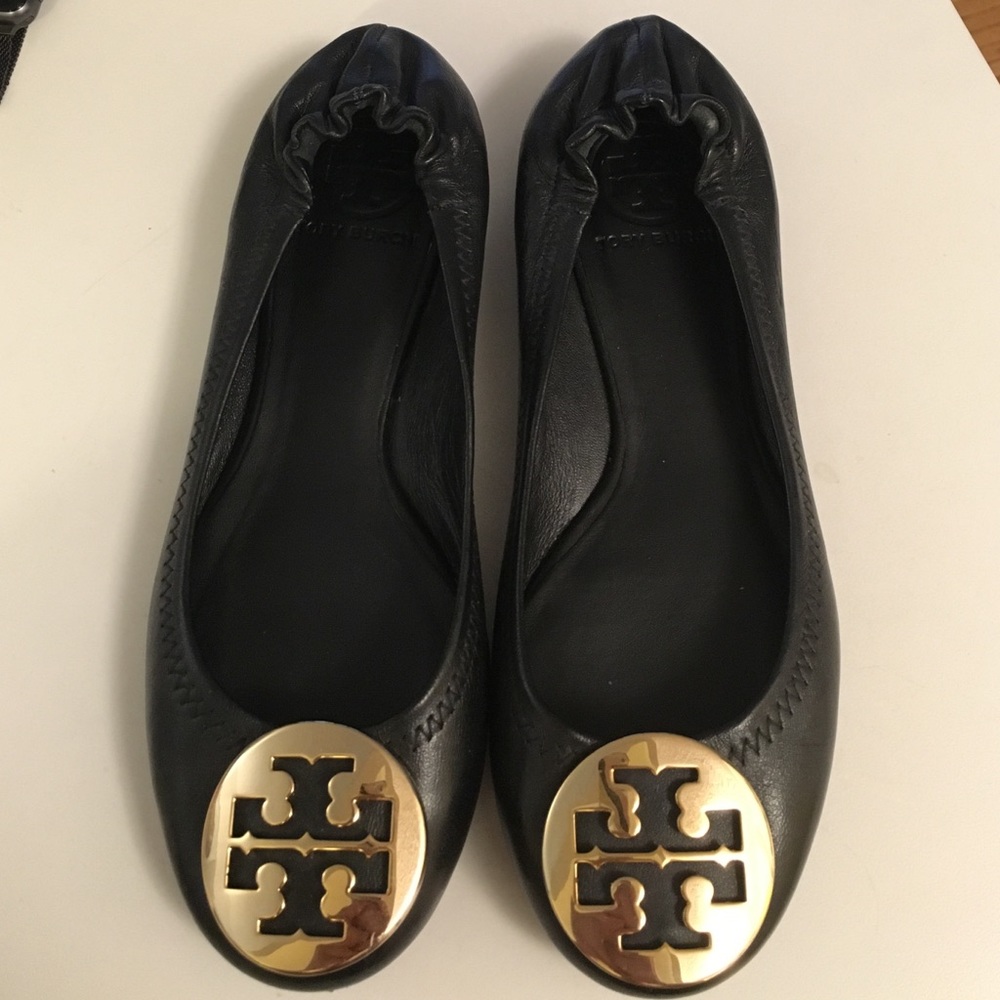 New Tory Burch Black Ballet Flats