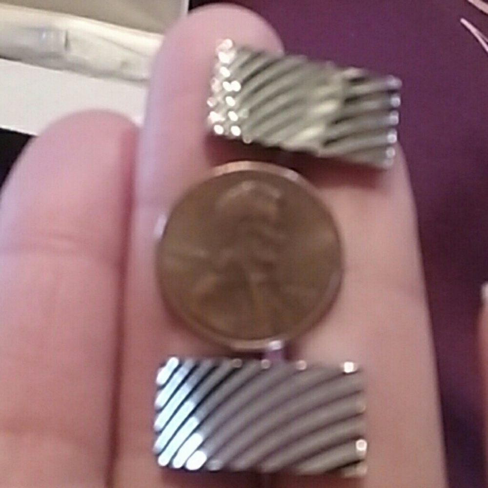 Vintage rectangular  cufflinks - Picture 4 of 4