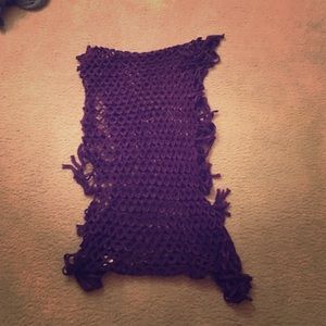 Knitted infinity scarf