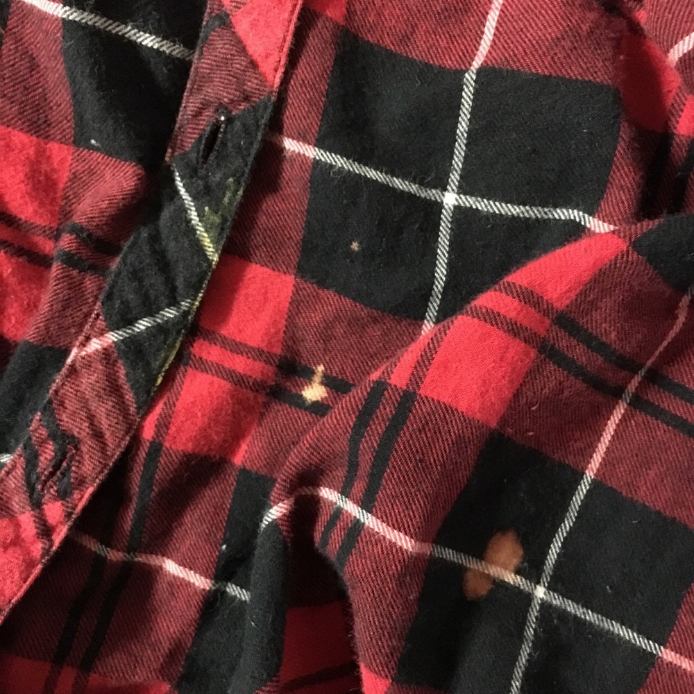 Red Plaid Flannel - Picture 3 of 4