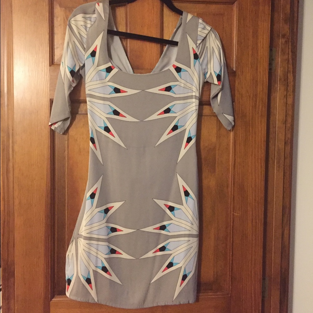 Mara Hoffman grey dress with open back