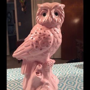 Decorative ceramic owl bank