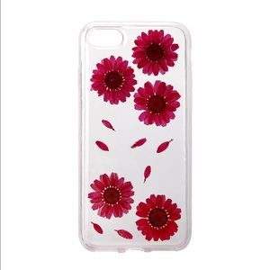 New iPhone 7 plus pressed flower case 360 coverage