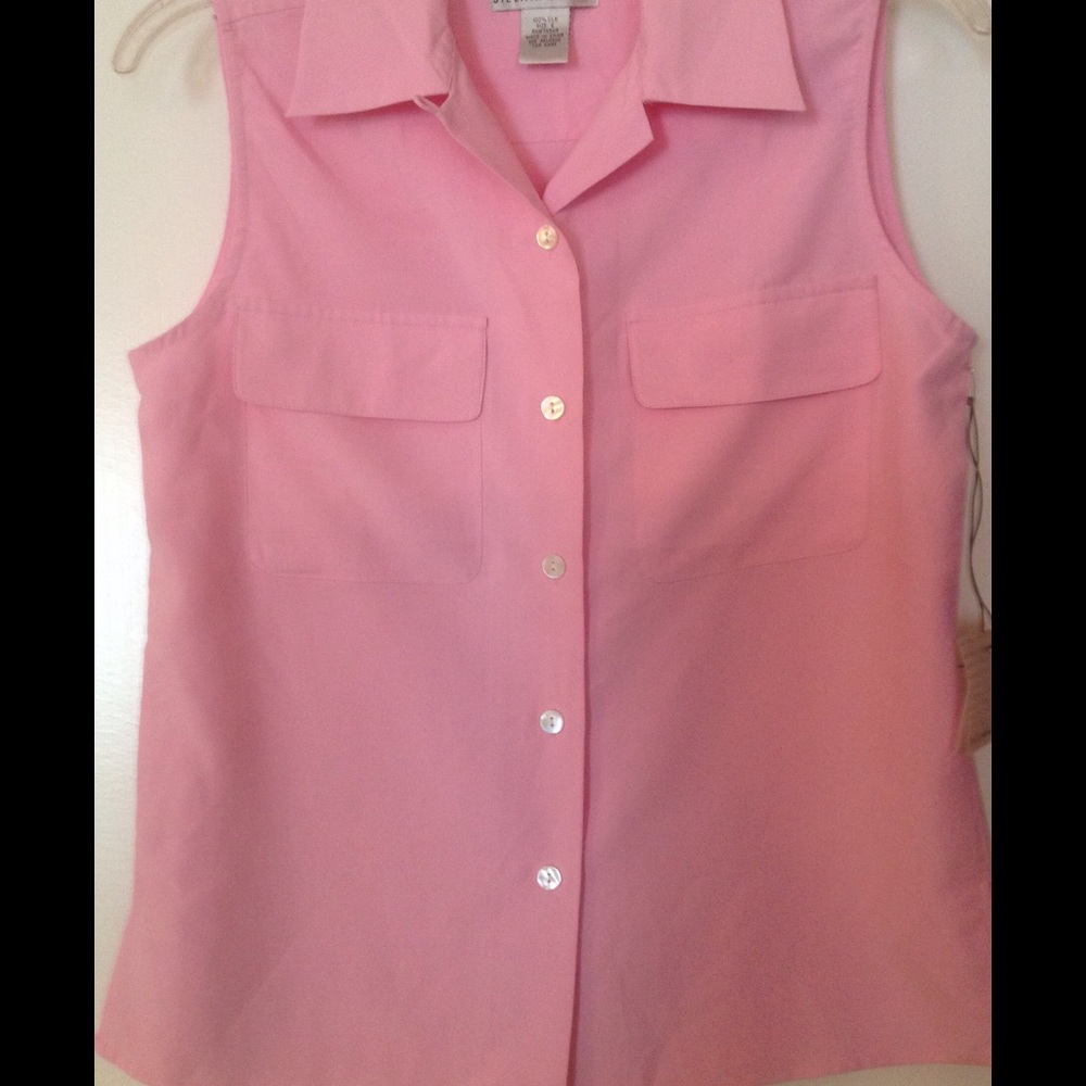 HOST PICK! ❤️ Pink Jillian Jones 100% silk blouuse