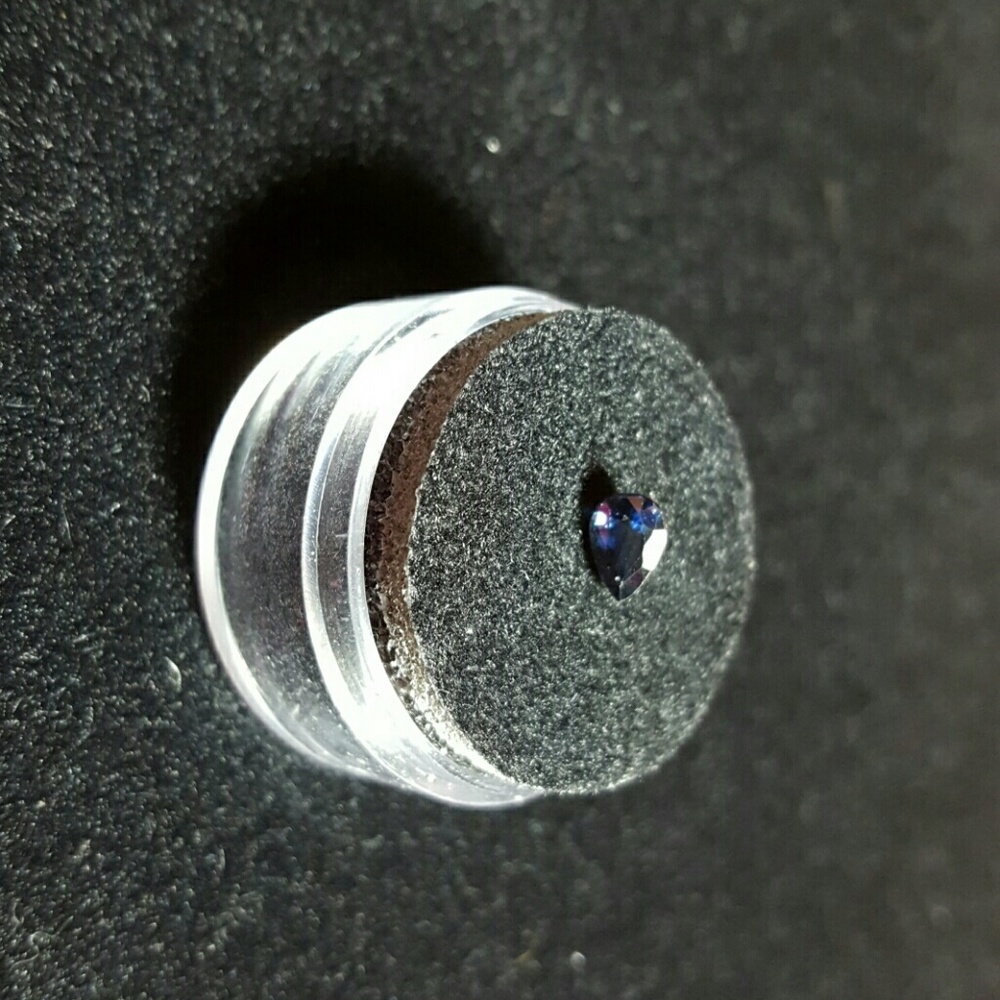 Natural Rare Pear Cut Blue Sapphire