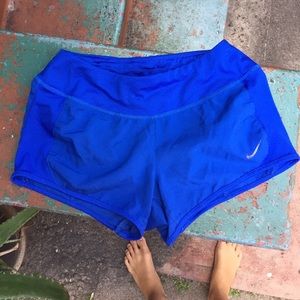 Nike blue workout shorts