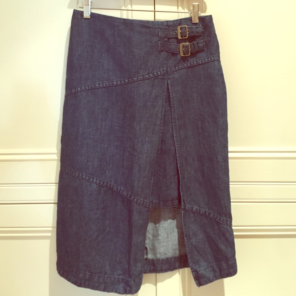 Anthropologie Holding Horses Denim Skirt, size 4