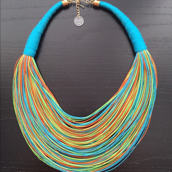 Beautiful accesorie,Handmade necklace Multicolor - Picture 2 of 3