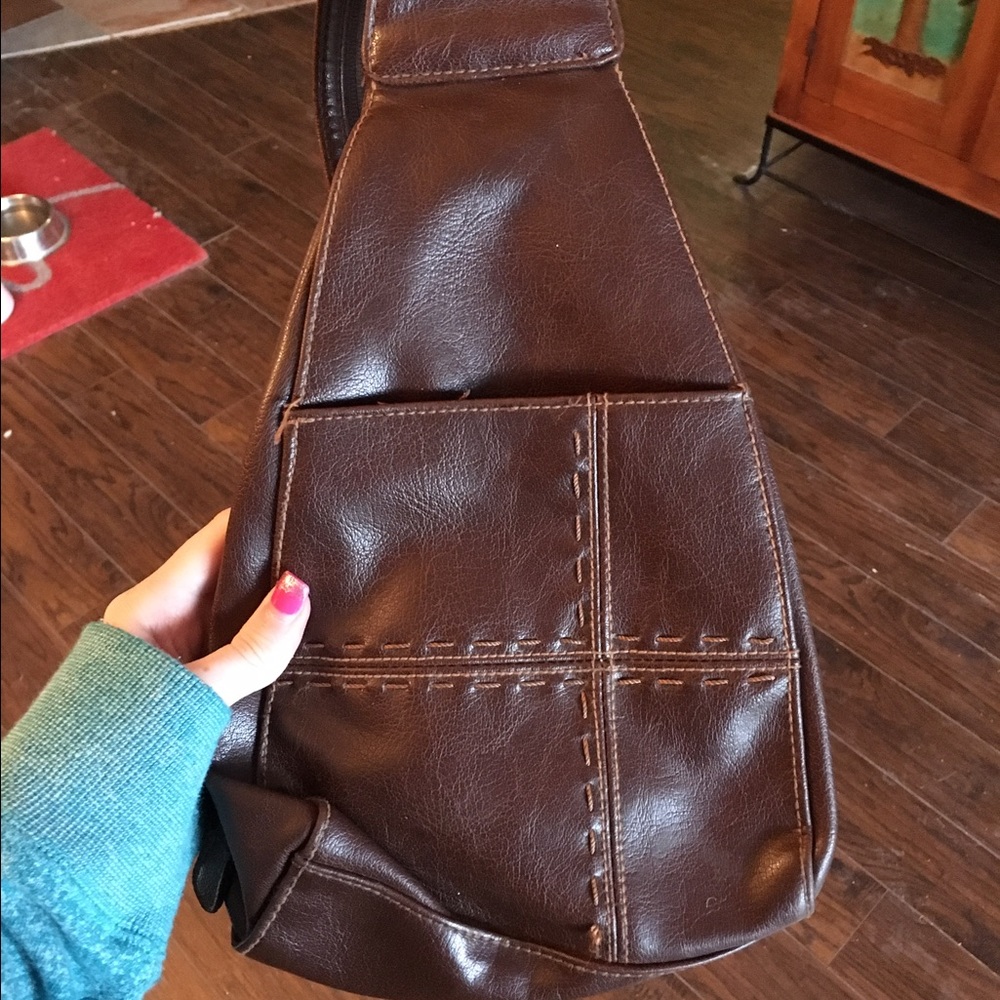 Leather purse bag