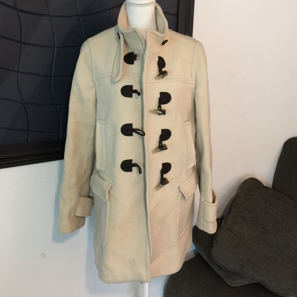 🎀EUC, L, Banana Republic, Cream, Wool, Pea SOLD🎀