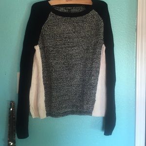 Express Colorblock Sweater, size M.