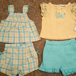 2 sets Girl 6M matching set  NWT