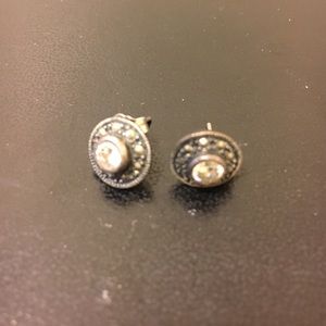 Sparkly Halo Stud Earrings