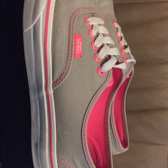 Gray with pink Vans! - Picture 3 of 3