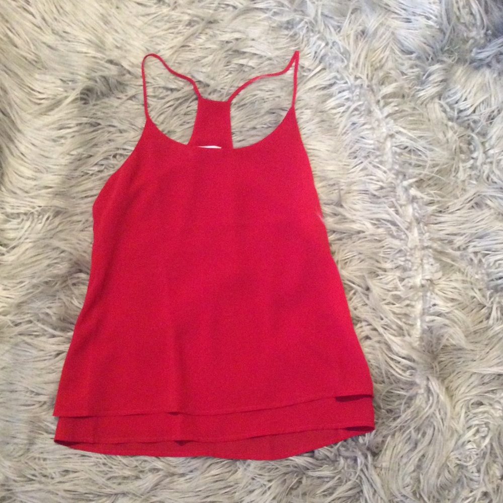 Red tobi cami blouse