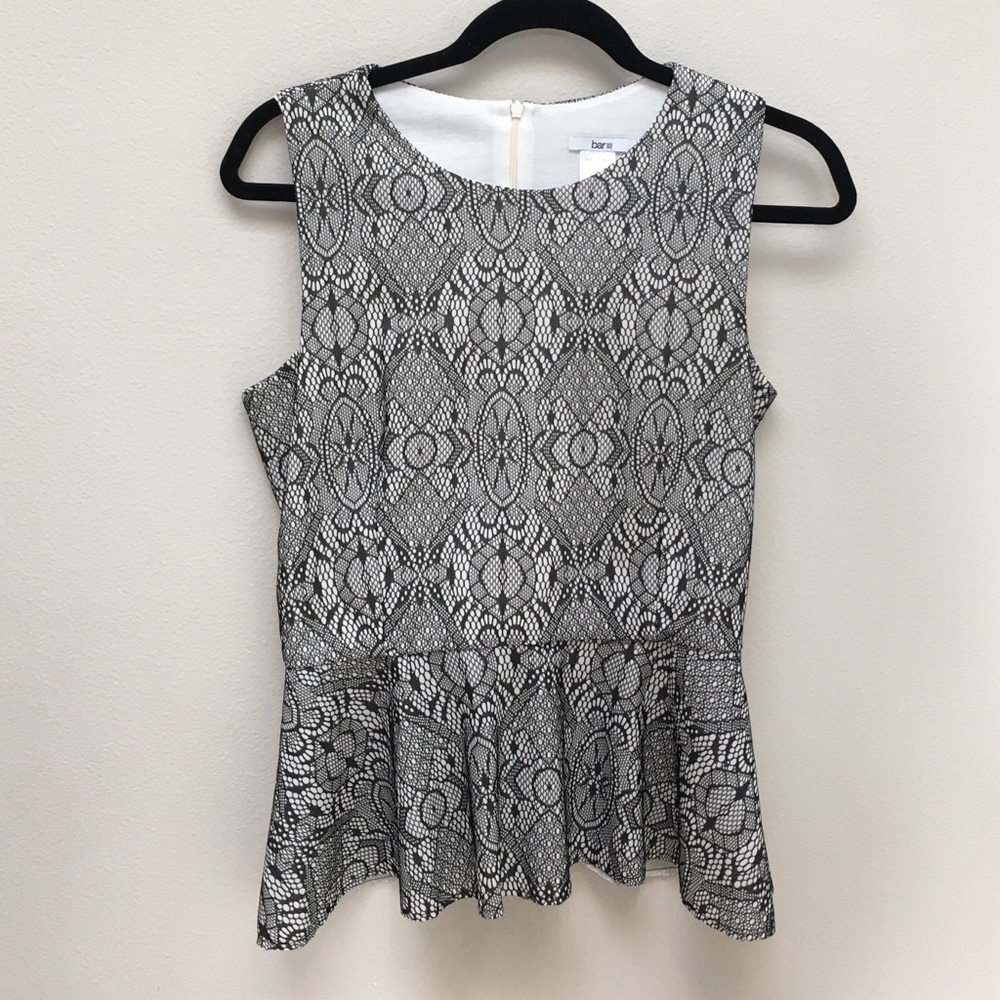 Lace Peplum Top